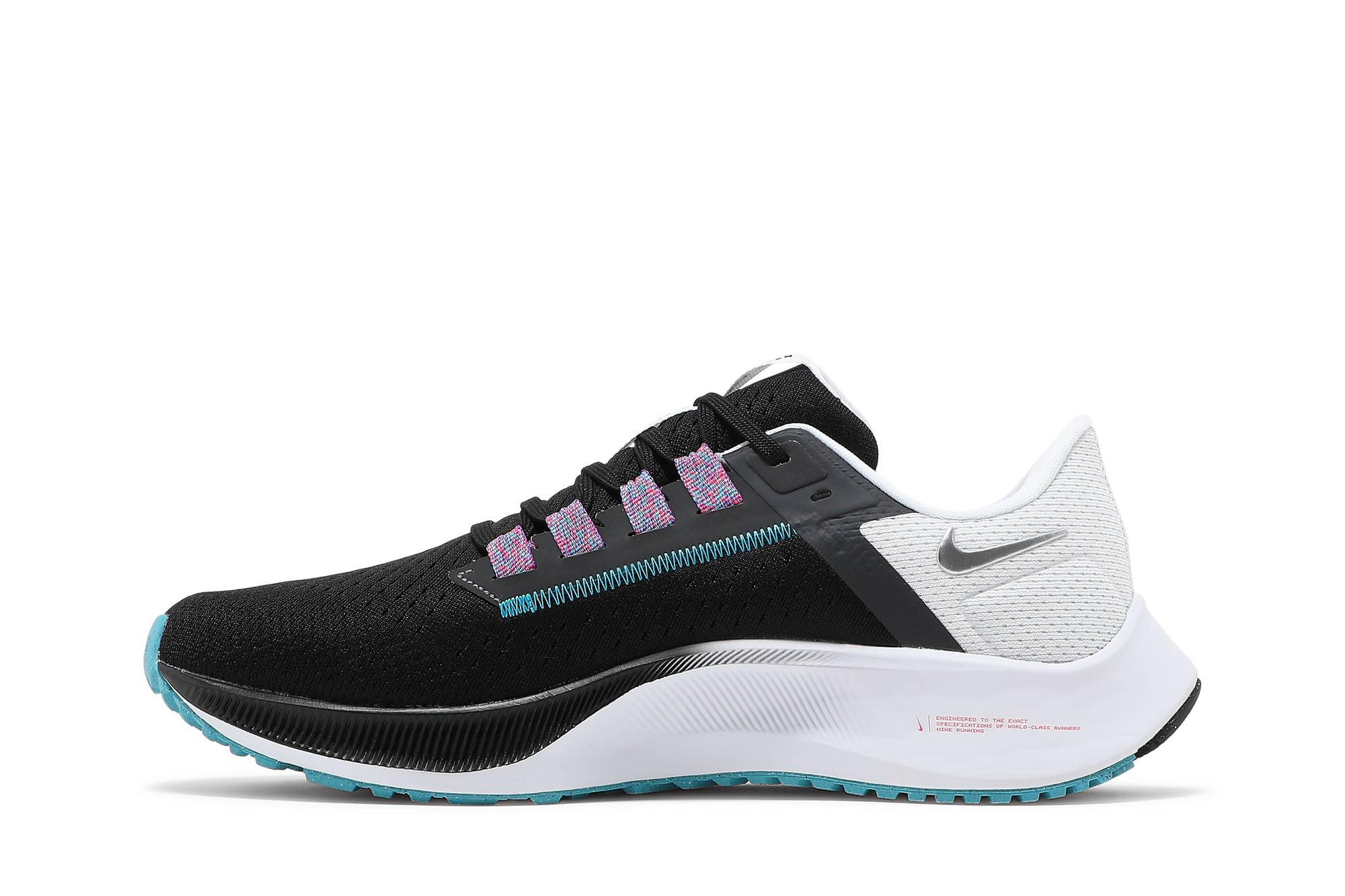 Nike Air Zoom Pegasus 38 Black Metallic Silver CW7356-003 Nicesnk