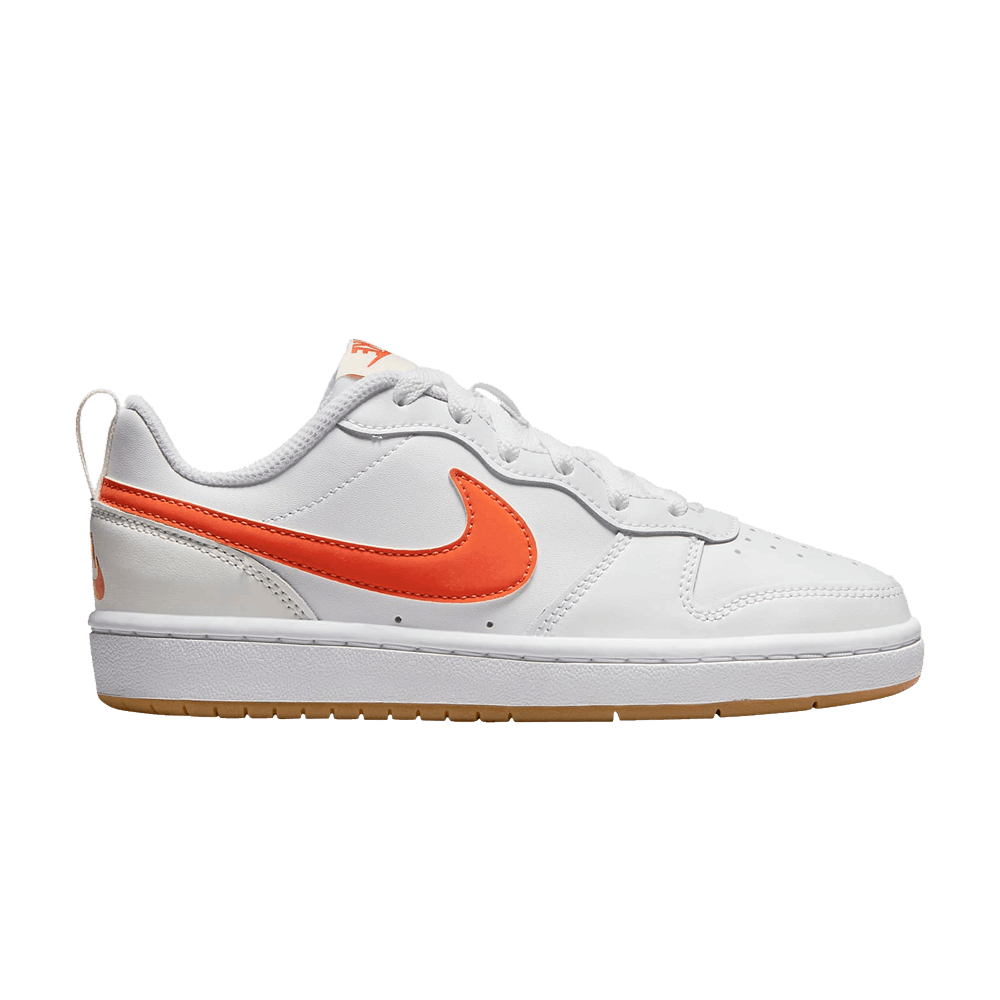 (Grade School) Nike Court Borough Low 2 ‘White Orange’ BQ5448-114