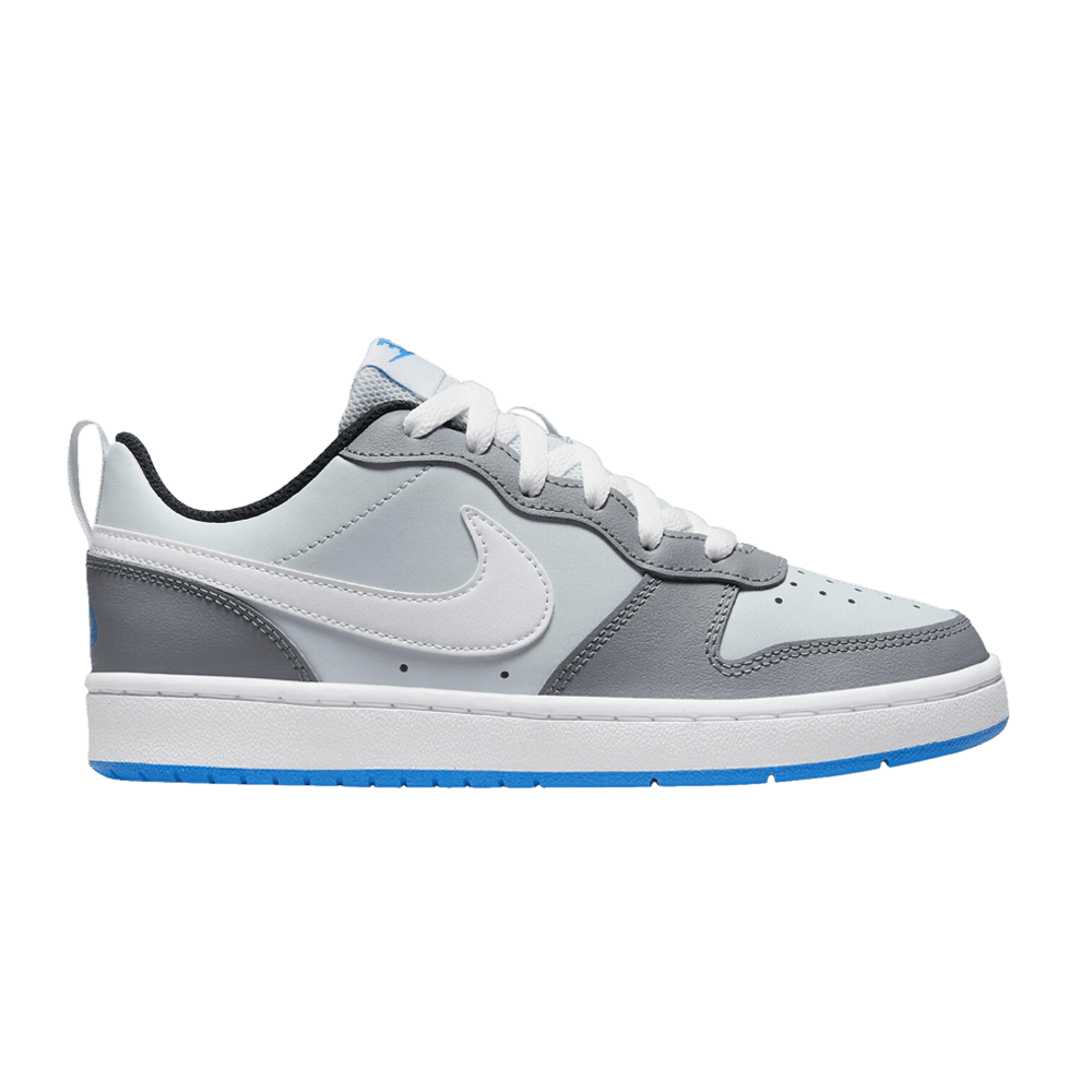 (Grade School) Nike Court Borough Low 2 SE ‘Pure Platinum Photo Blue’ BQ5448-019