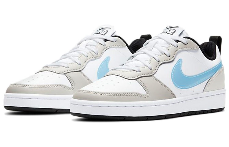 (Youth) Nike Court Borough Low /Blue/Grey White CW1624-100 Nicesnk