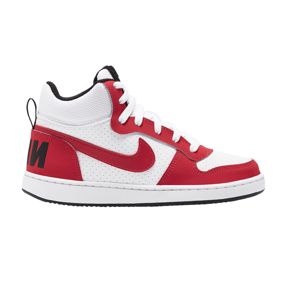 (Grade School) Nike Court Borough Mid ‘Gym Red White’ 839977-103