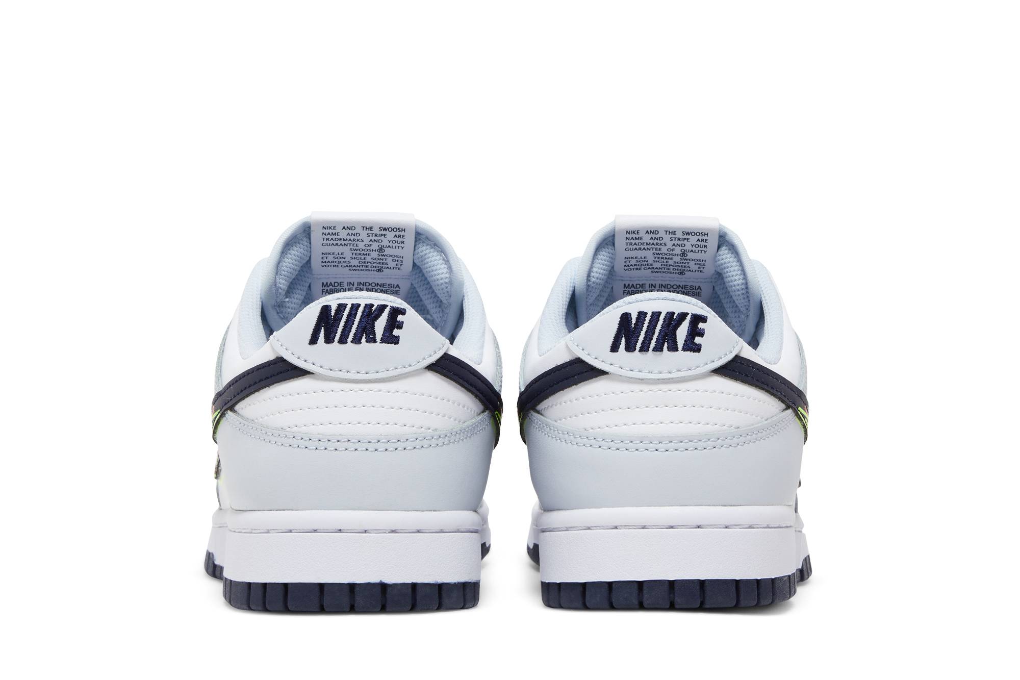 Nike Dunk Low 3D Swoosh White Grey Navy DV6482-100 Nicesnk