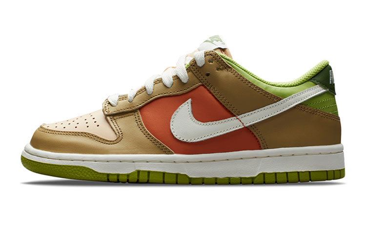 (Youth) Nike Dunk Low Brown Green DV9108-711 Nicesnk