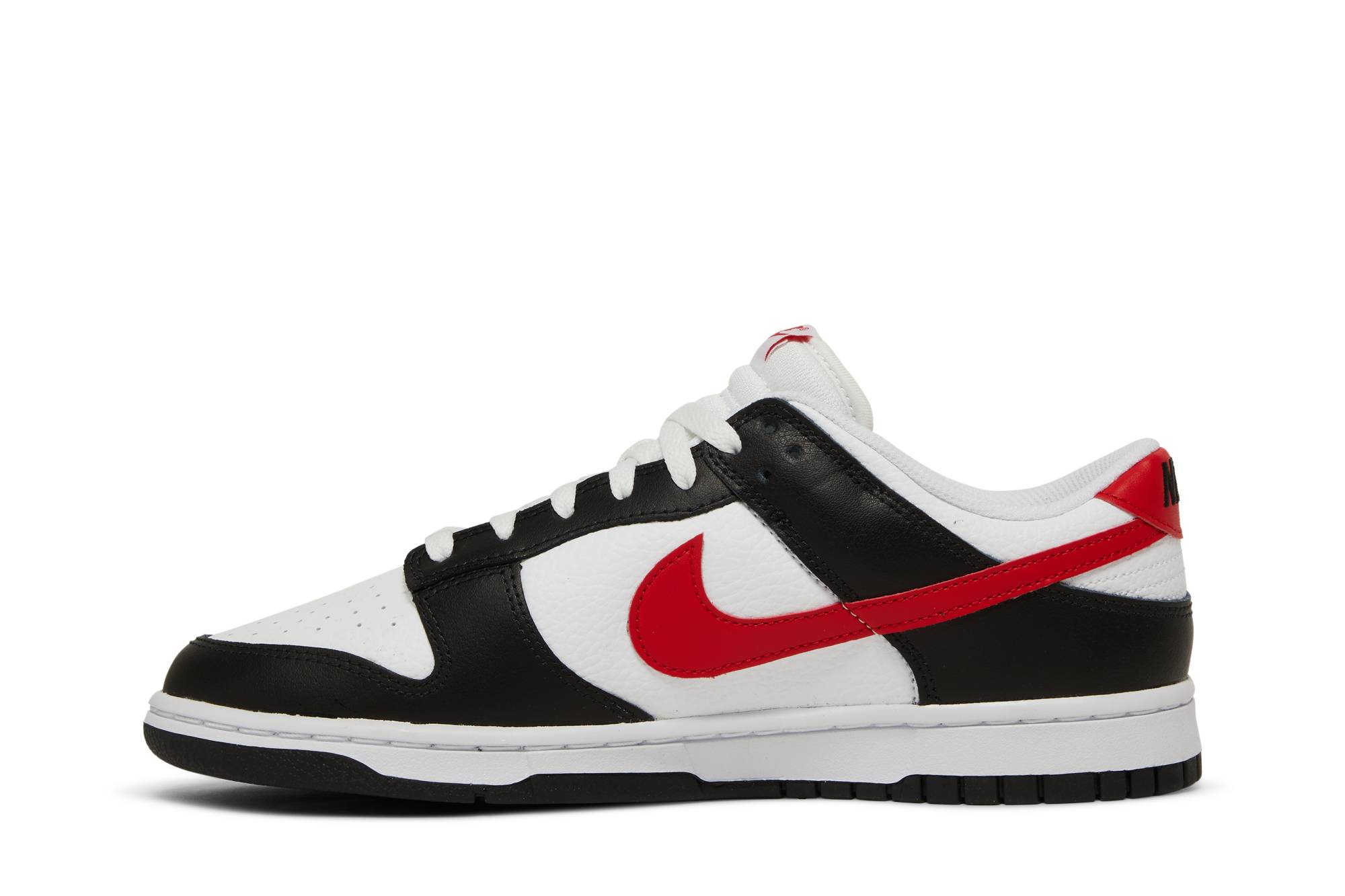 Nike Dunk Low Red Swoosh Panda FB3354-001 Nicesnk