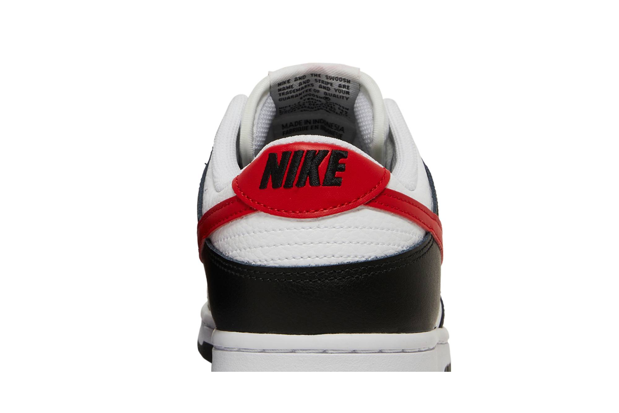 Nike Dunk Low Red Swoosh Panda FB3354-001 Nicesnk