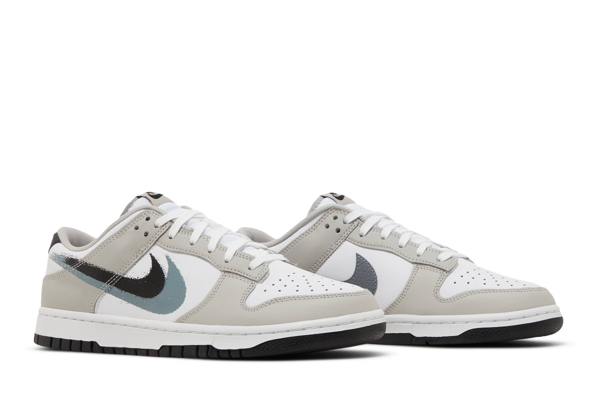 Nike Dunk Low Stencil Swoosh FD0661-100 Nicesnk