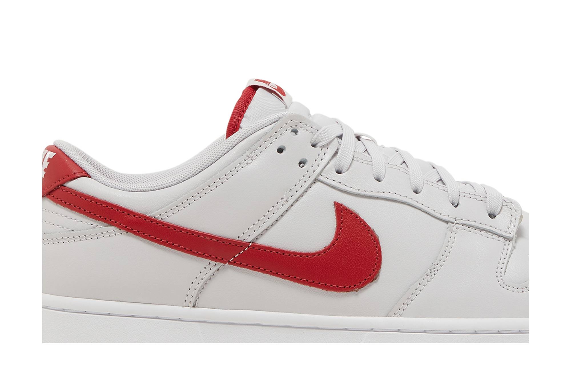 Nike Dunk Low Vast Grey Varsity Red FJ0832-011 Nicesnk