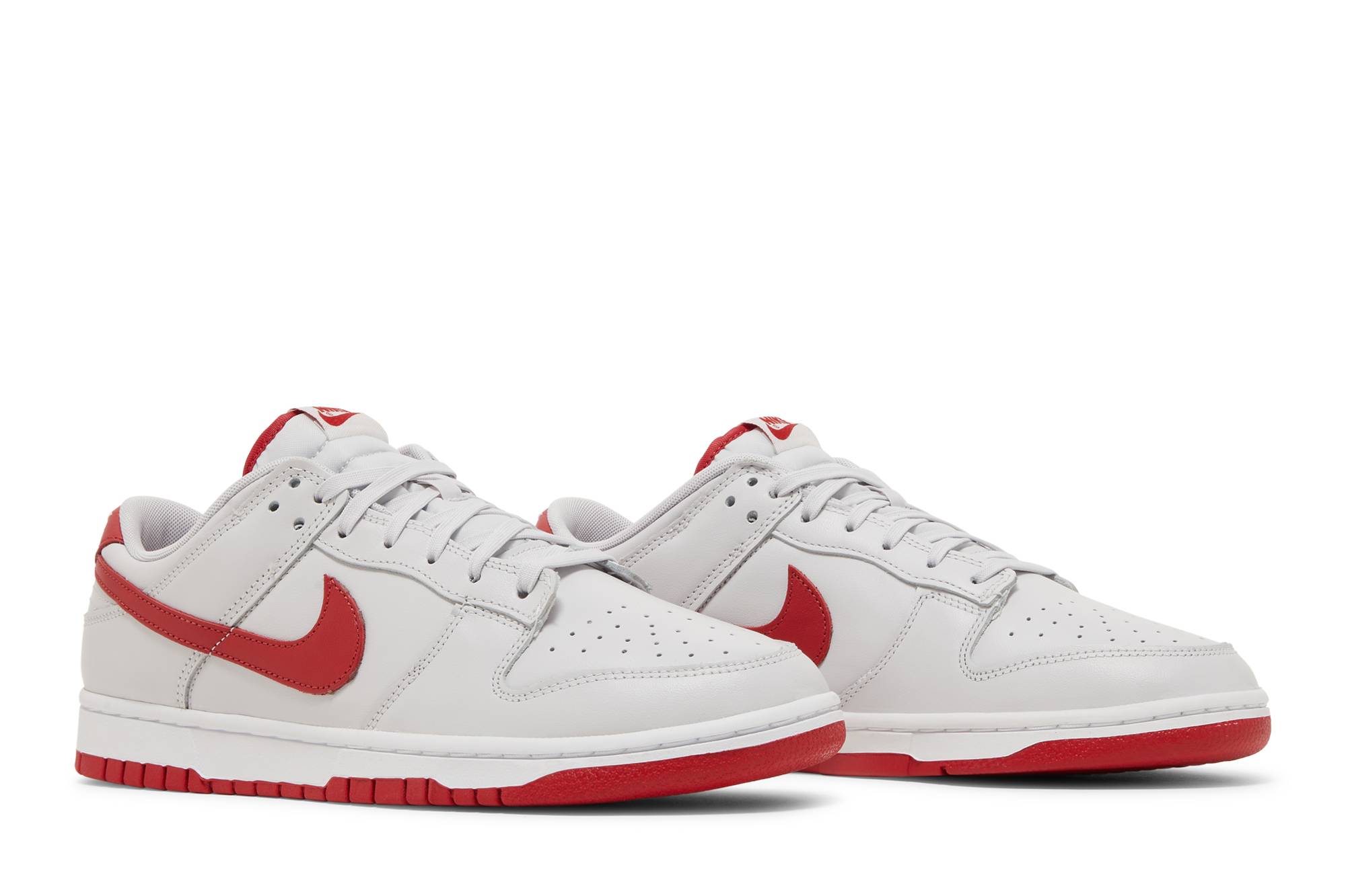 Nike Dunk Low Vast Grey Varsity Red FJ0832-011 Nicesnk