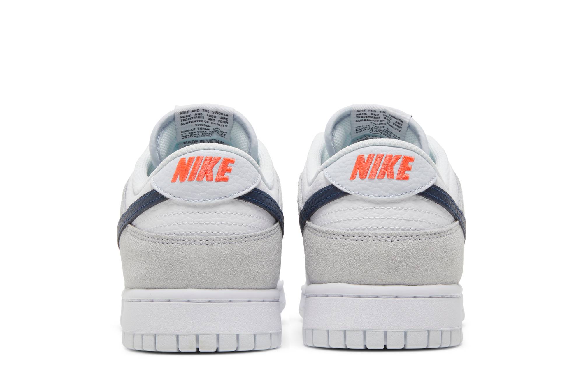 Nike Dunk Low White Grey Navy Aqua Mini Swoosh FJ4227-001 Nicesnk