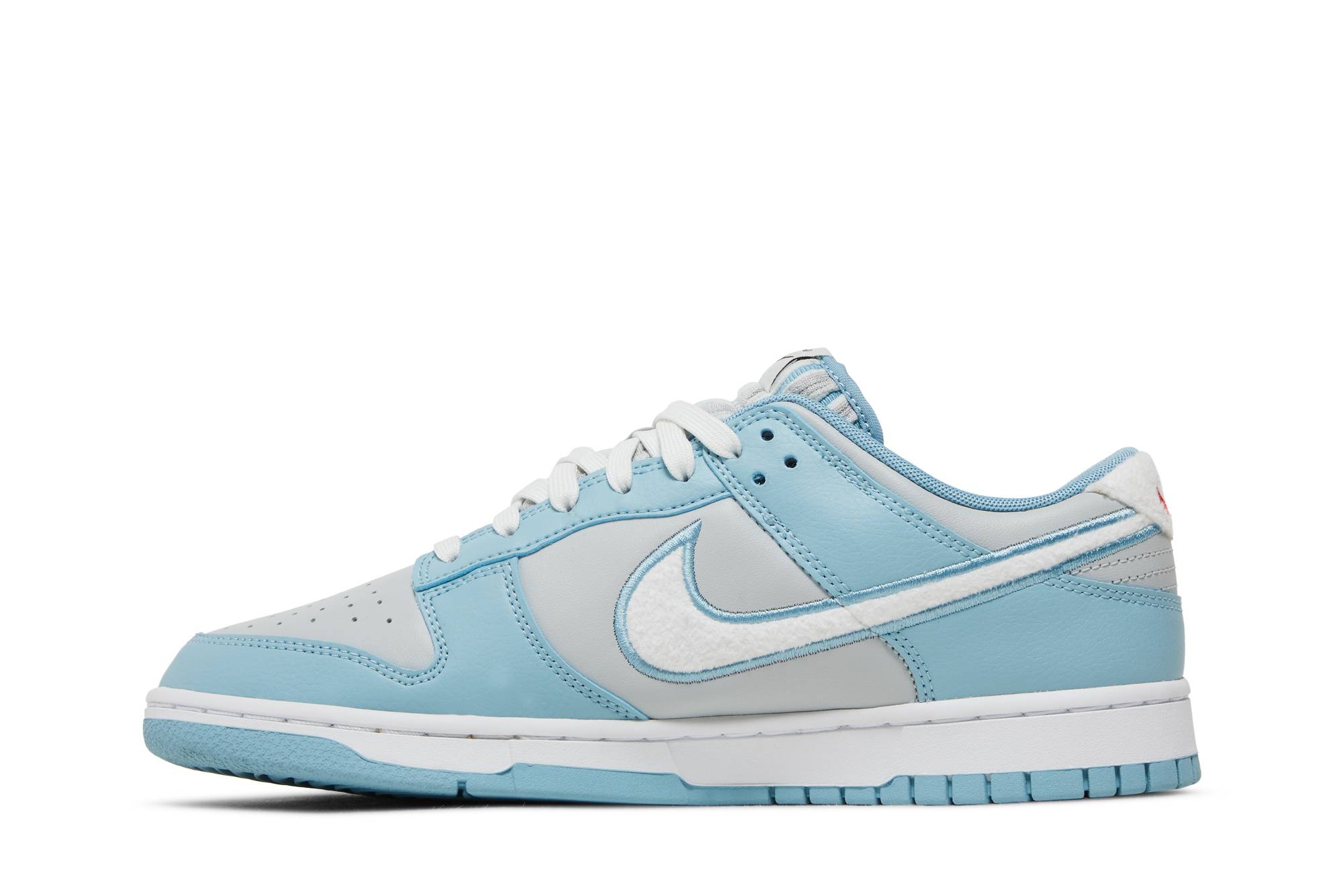 Nike Dunk Low Retro Fleece Swoosh Worn Blue FB1871-011 Nicesnk