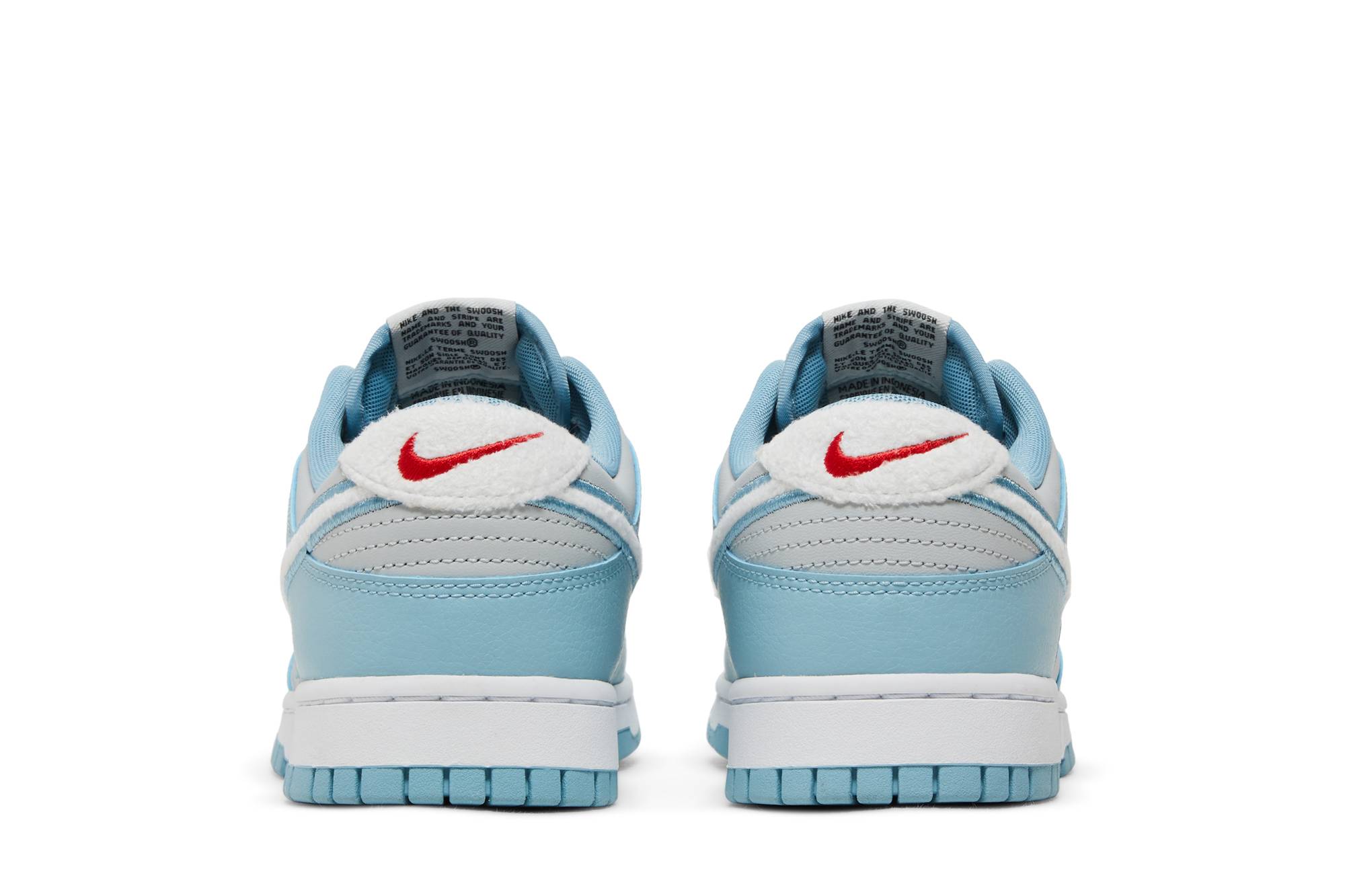 Nike Dunk Low Retro Fleece Swoosh Worn Blue FB1871-011 Nicesnk