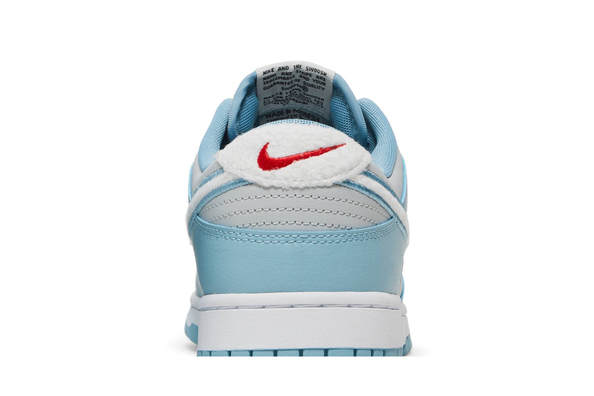 Nike Dunk Low Retro Fleece Swoosh Worn Blue FB1871-011 Nicesnk