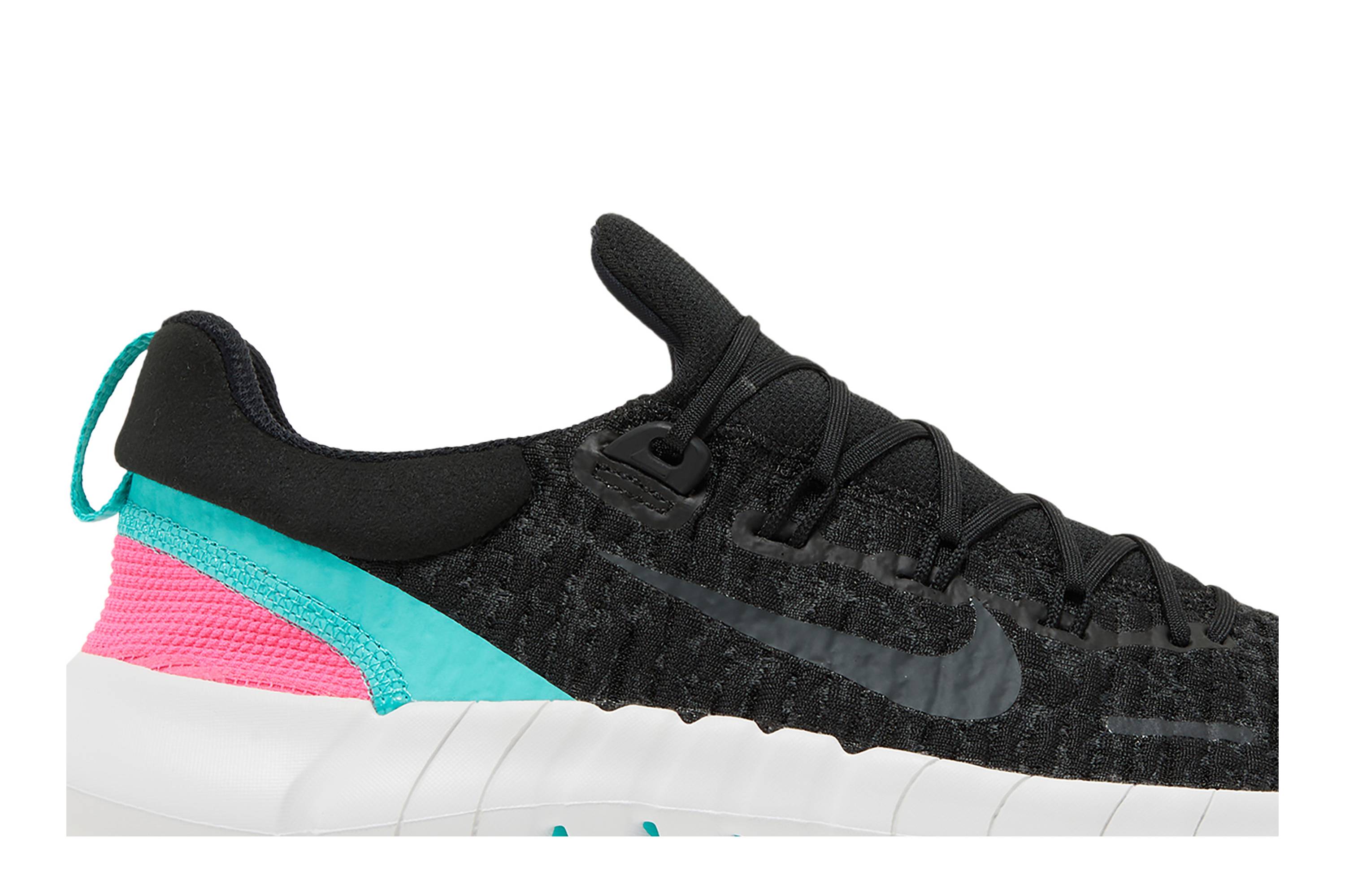 Nike Free Run 5.0 Black Dynamic Turquoise CZ1884-005 Nicesnk