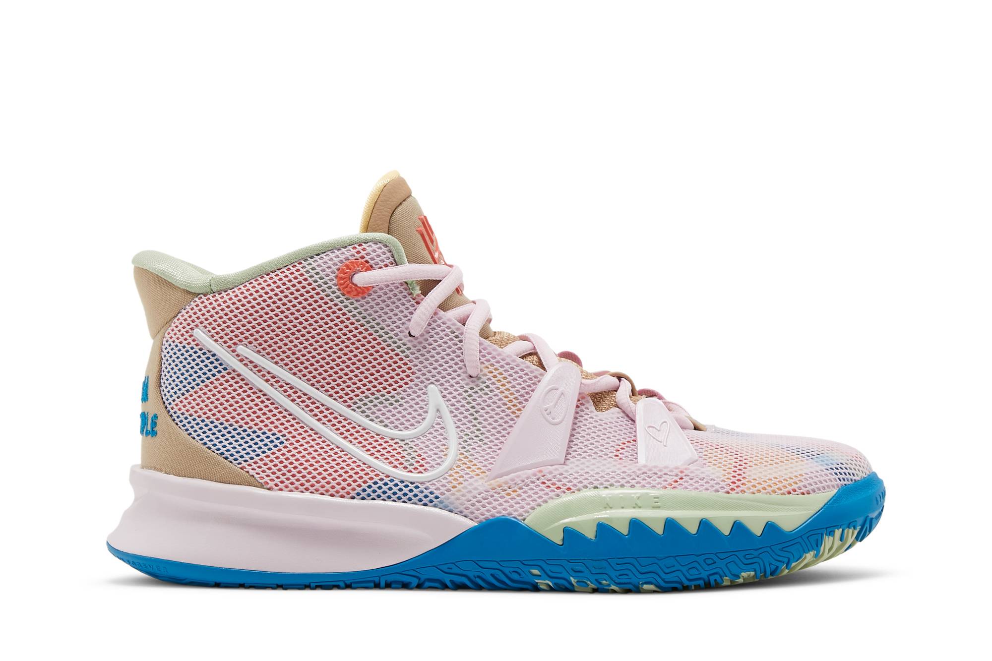 (Grade School) Nike Kyrie 7 1 World 1 People – Regal Pink CT4080-600 Nicesnk