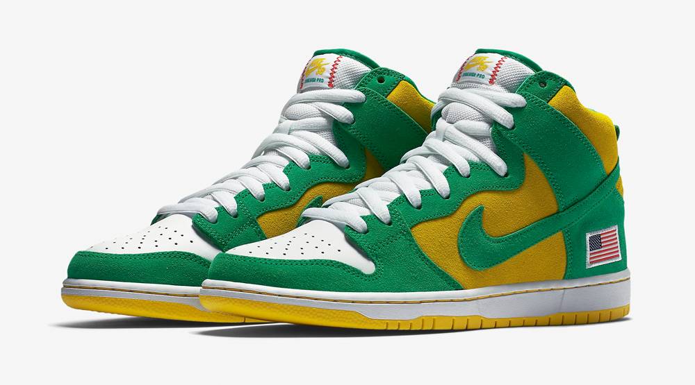 Nike SB Dunk High Oakland Athletics 305050-337 Nicesnk
