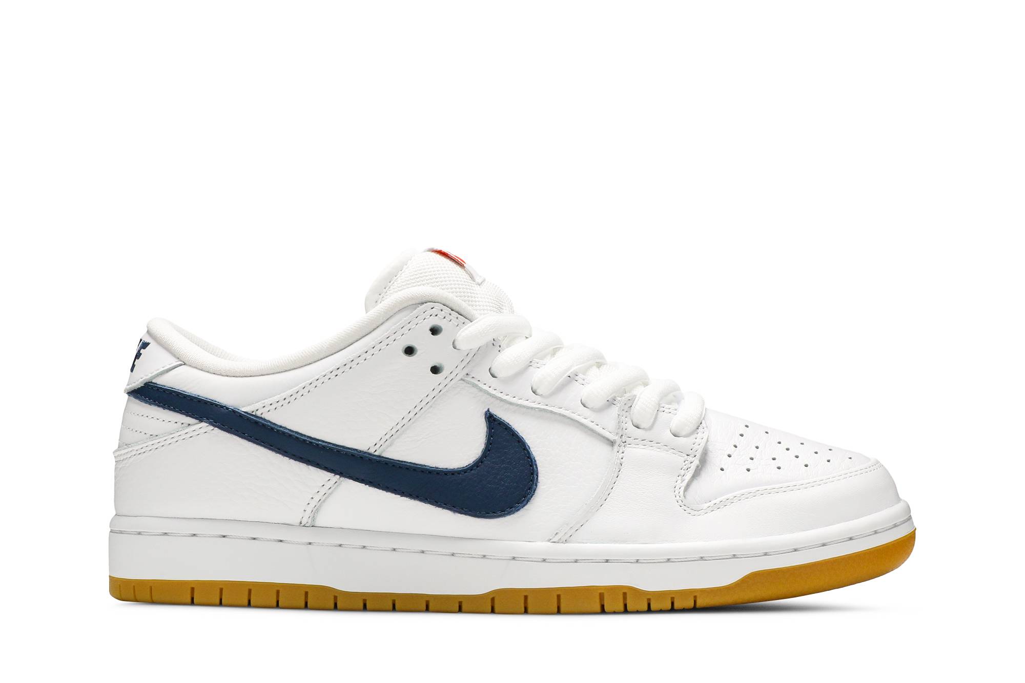 Nike SB Dunk Low Pro ISO Orange Label White Navy CZ2249-100 Nicesnk