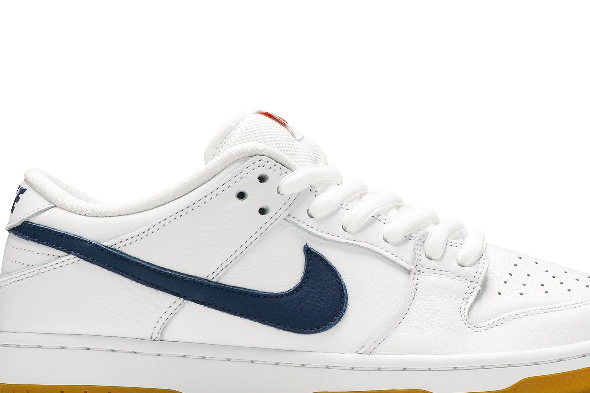 Nike SB Dunk Low Pro ISO Orange Label White Navy CZ2249-100 Nicesnk