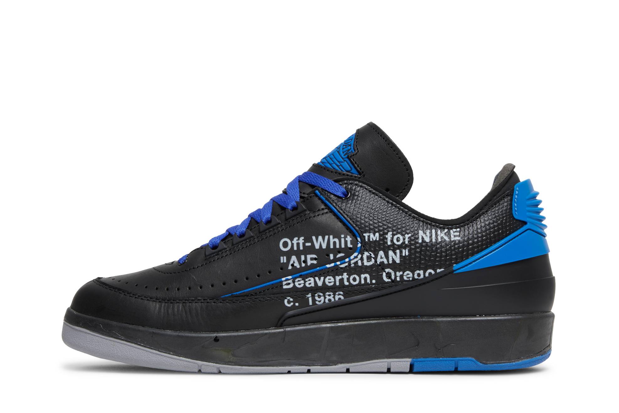 Off-White x Air Jordan 2 Retro Low SP ‘Black Royal’ DJ4375-004