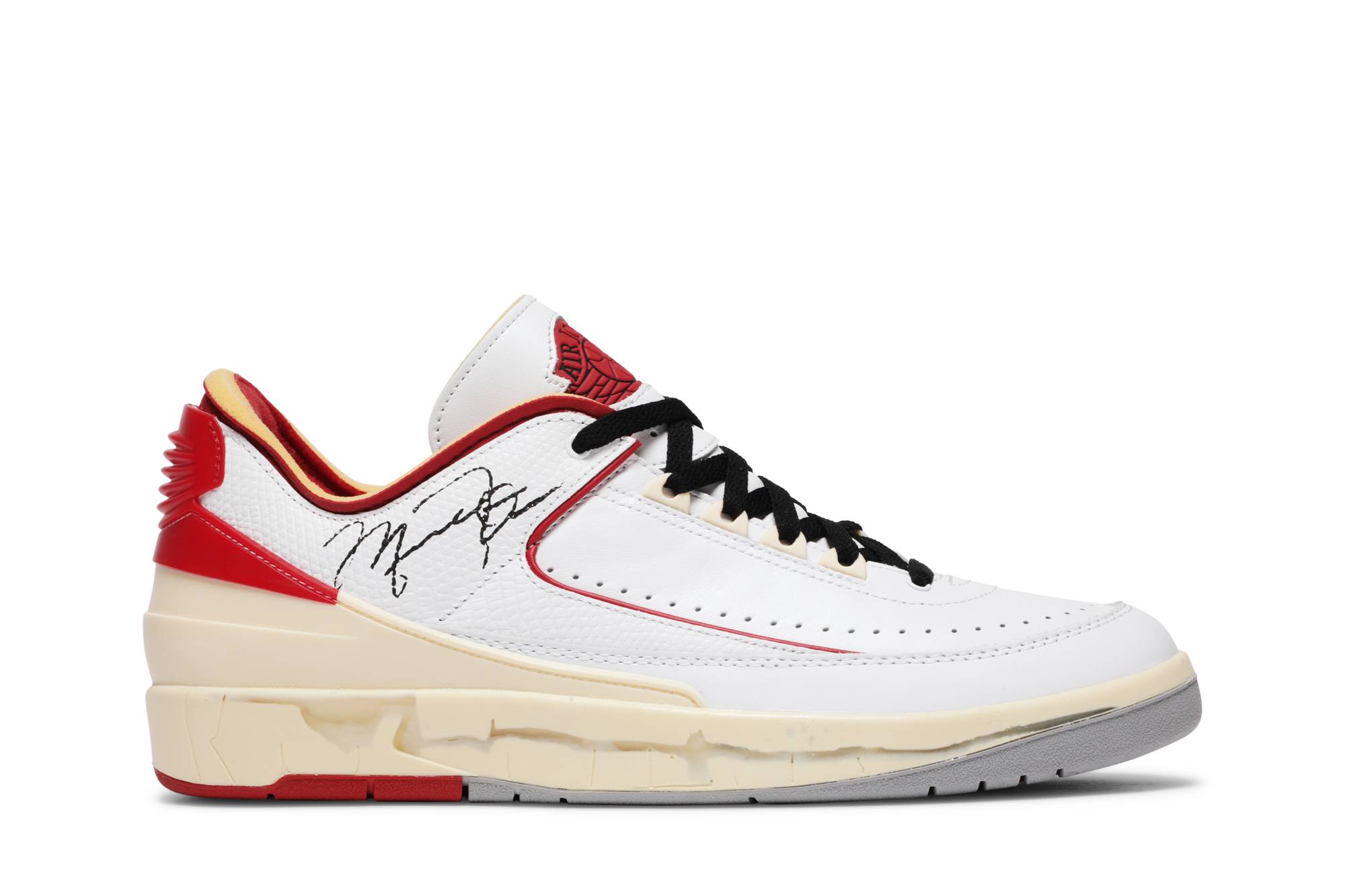 Off-White x Air Jordan 2 Retro Low SP White Red DJ4375-106 Nicesnk