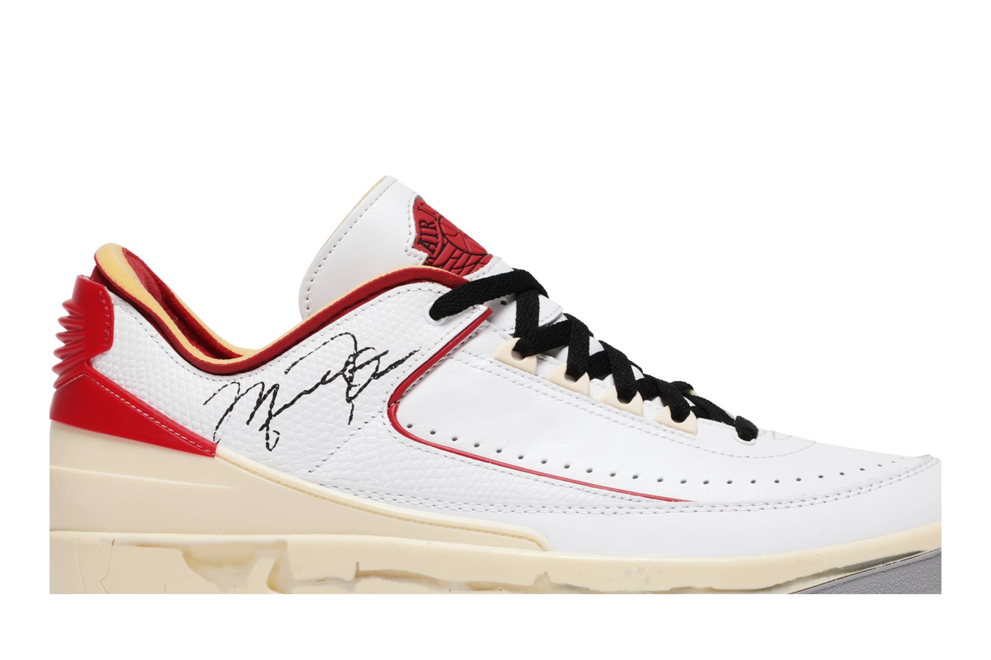 Off-White x Air Jordan 2 Retro Low SP White Red DJ4375-106 Nicesnk