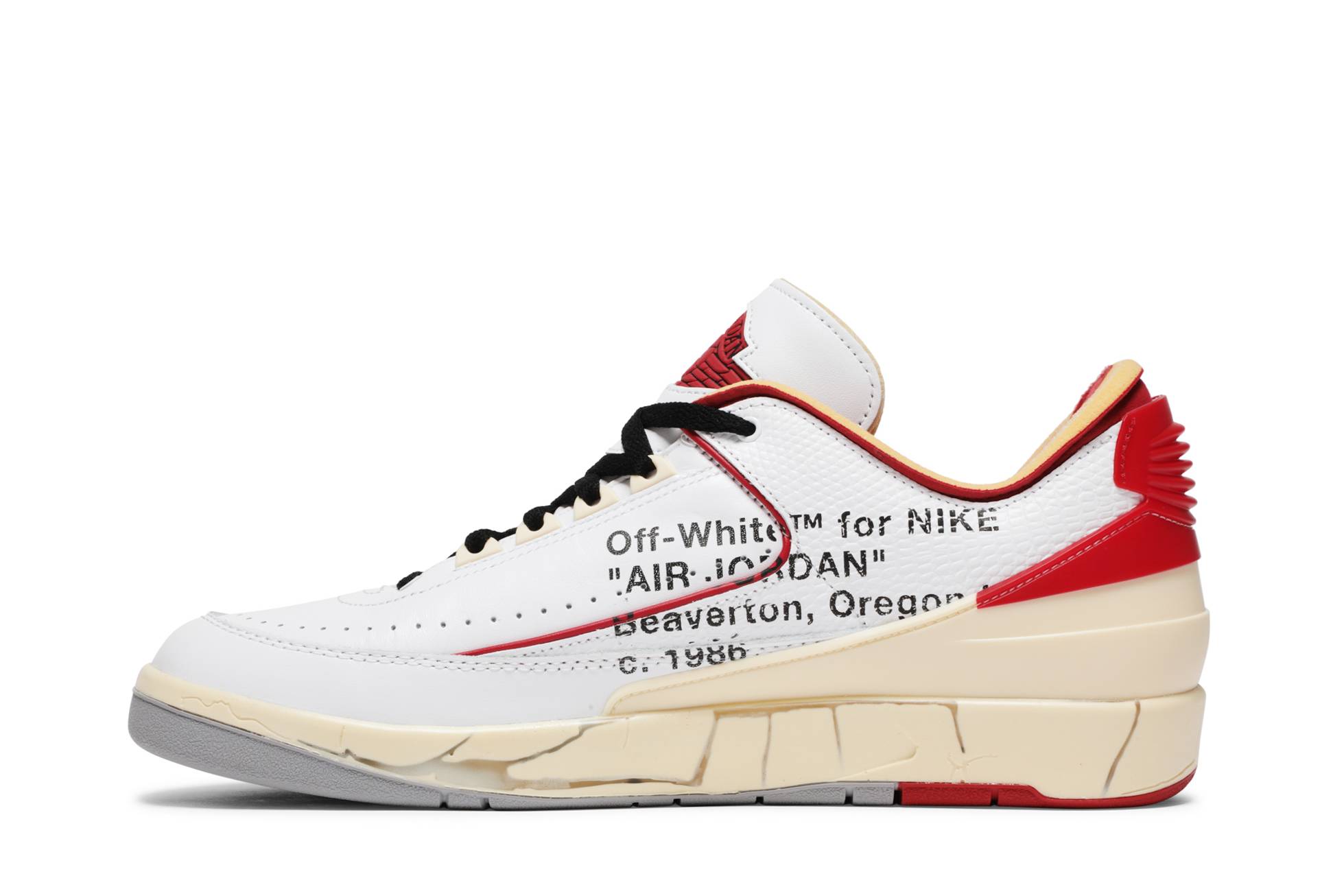 Off-White x Air Jordan 2 Retro Low SP White Red DJ4375-106 Nicesnk