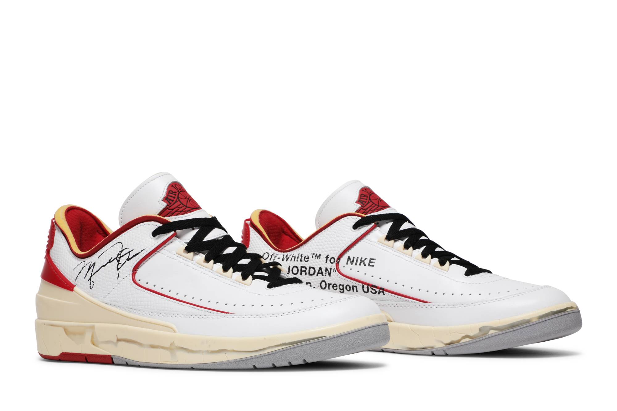 Off-White x Air Jordan 2 Retro Low SP White Red DJ4375-106 Nicesnk