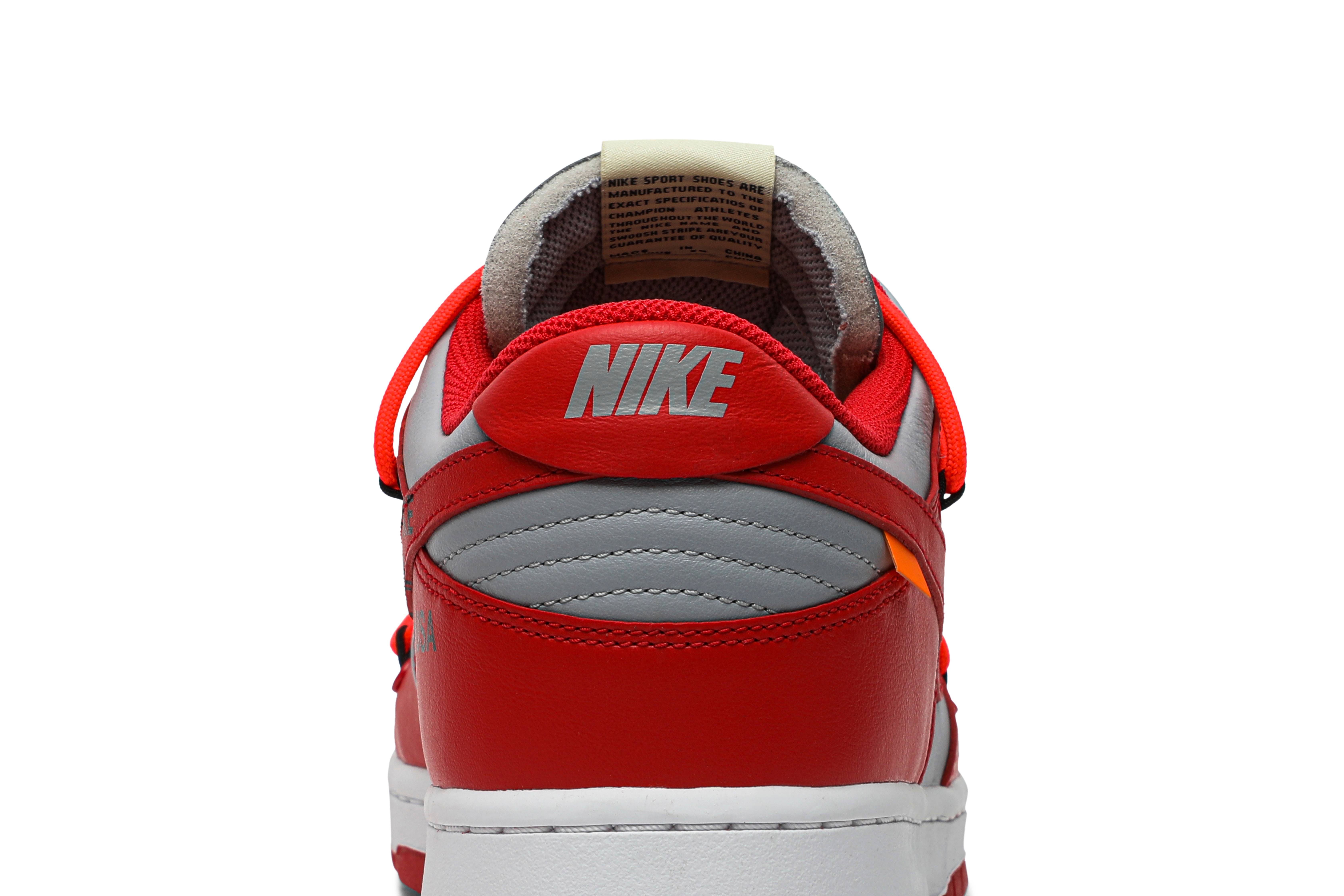 Off-White x Nike Dunk Low University Red  CT0856-600 Nicesnk