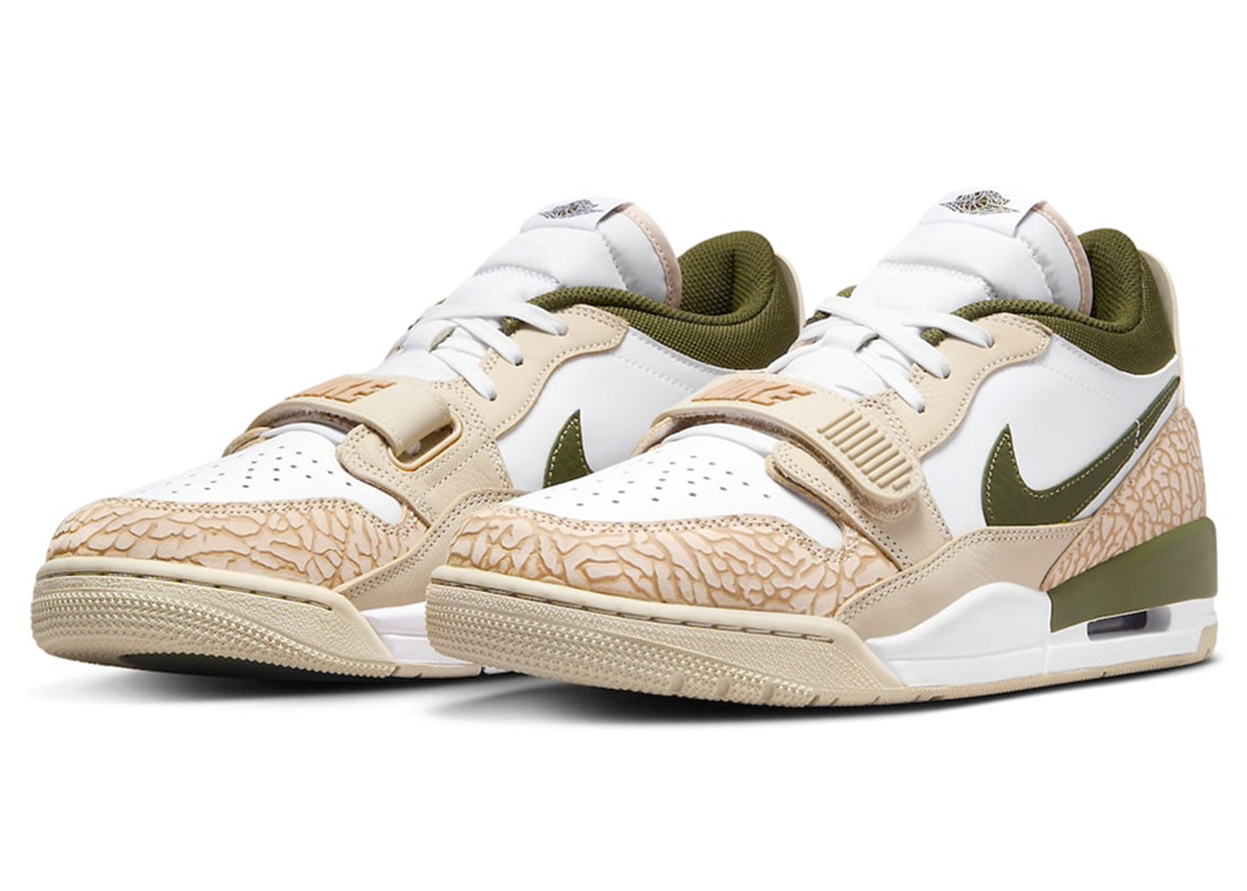 Paris Saint-Germain x Air Jordan Legacy 312 Low White Sequoia Green FZ4358-100 Nicesnk