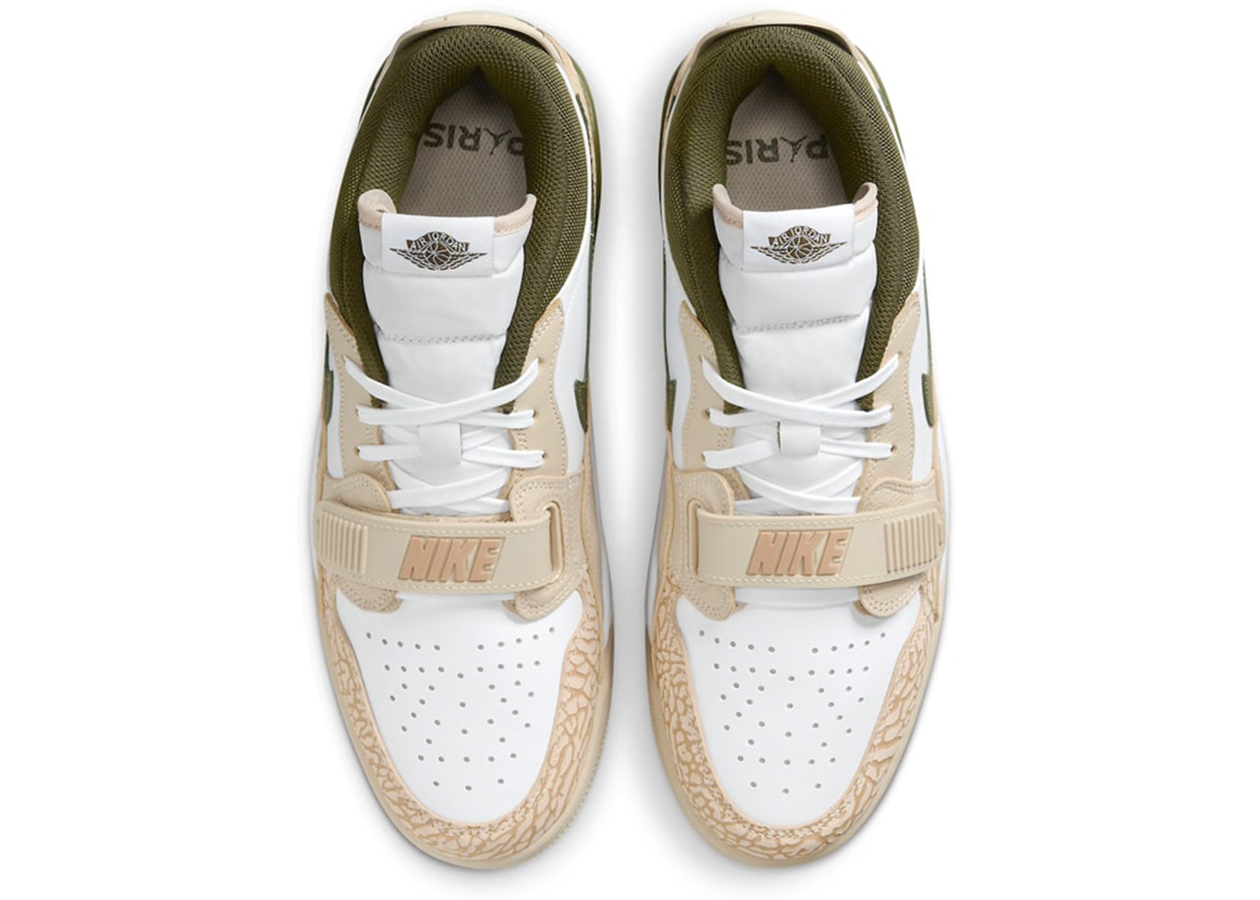 Paris Saint-Germain x Air Jordan Legacy 312 Low White Sequoia Green FZ4358-100 Nicesnk