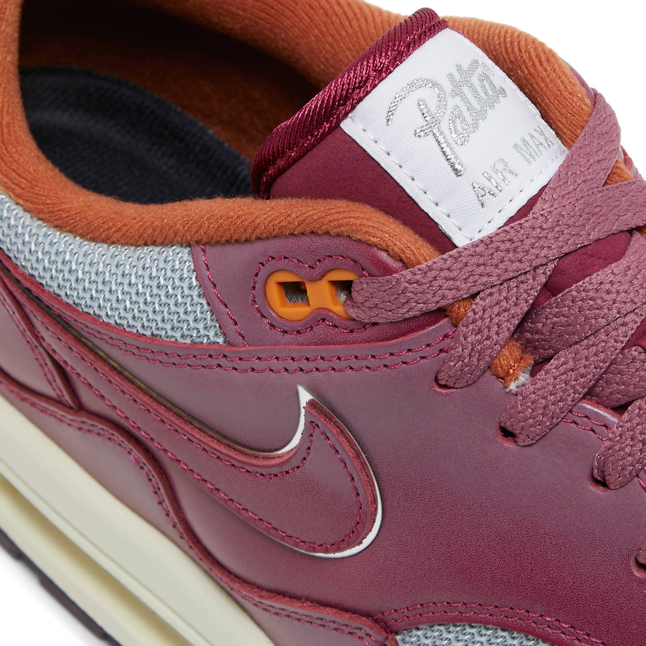 Patta x Nike Air Max 1 Night Maroon (with Bracelet) DO9549-001 Nicesnk