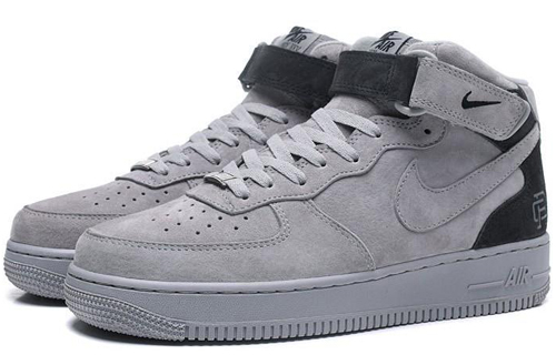Nike Reigning Champ x Nike Air Force 1 Mid Grey Black 807618-200 Nicesnk