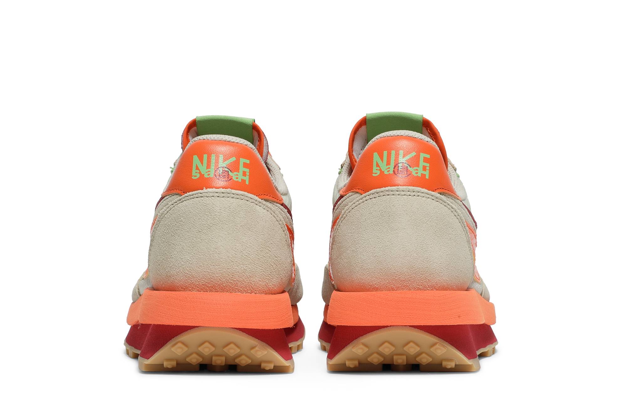 sacai x CLOT x Nike LDWaffle Net Orange Blaze DH1347-100 Nicesnk