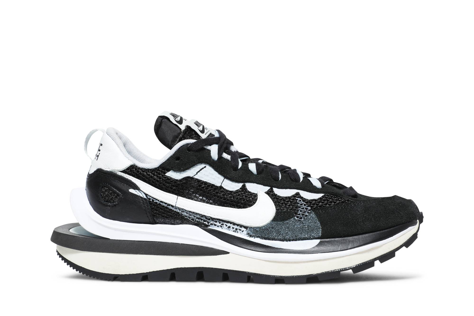 sacai x Nike VaporWaffle Black White  CV1363-001 Nicesnk