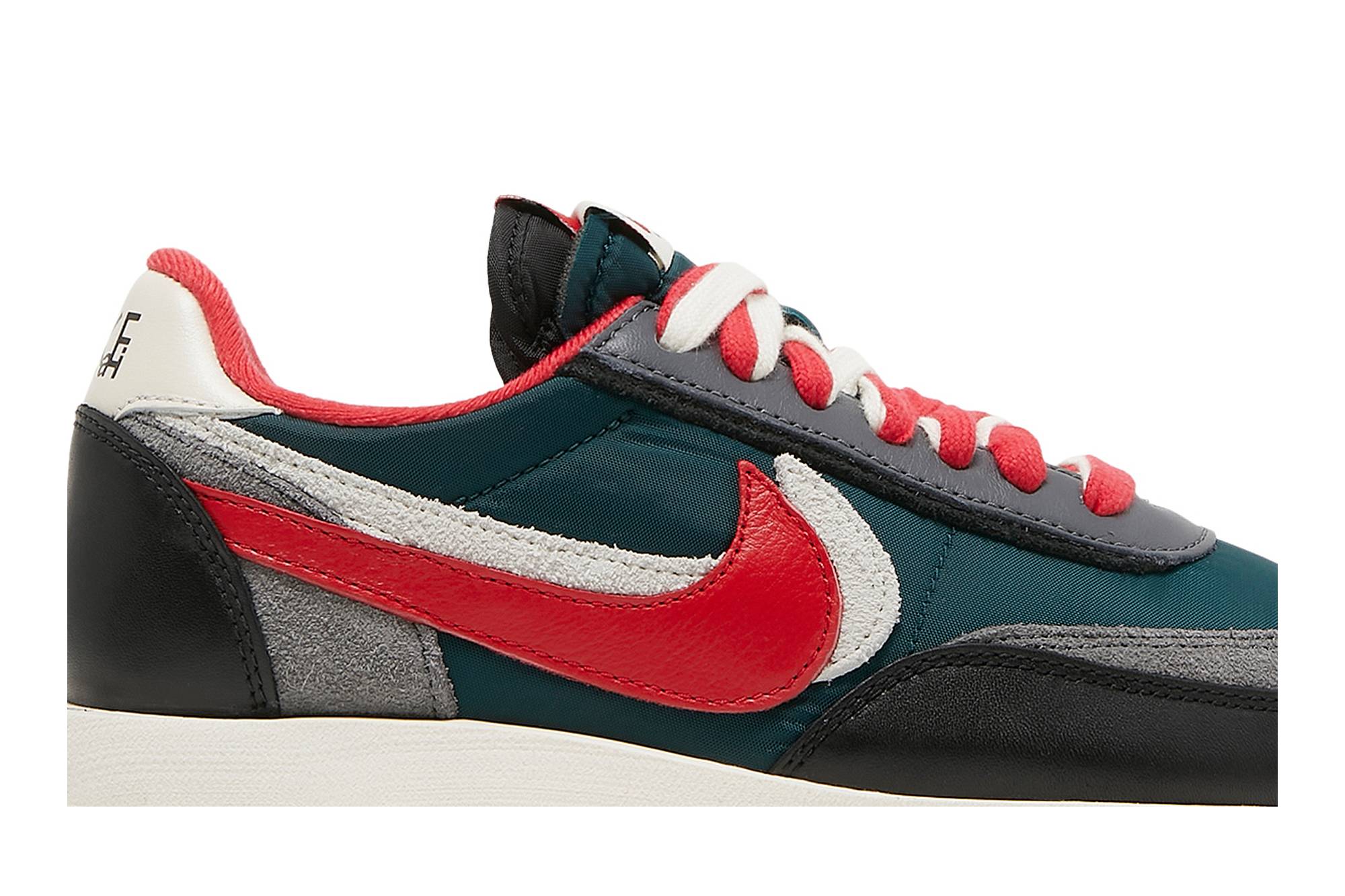 sacai x UNDERCOVER x Nike LDWaffle Midnight Spruce University Red DJ4877-300 Nicesnk
