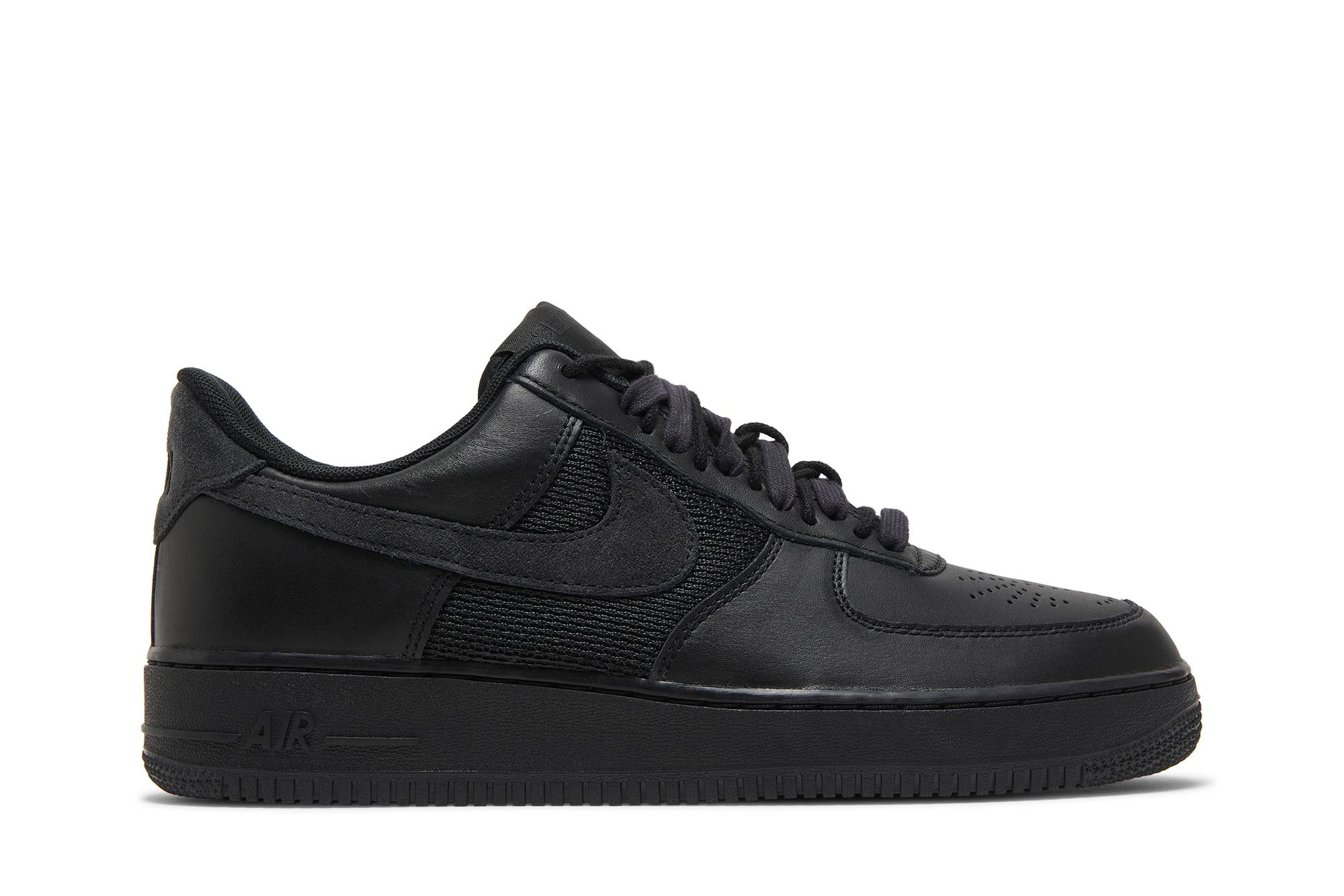 Slam Jam x Nike Air Force 1 Low Triple Black DX5590-001 Nicesnk