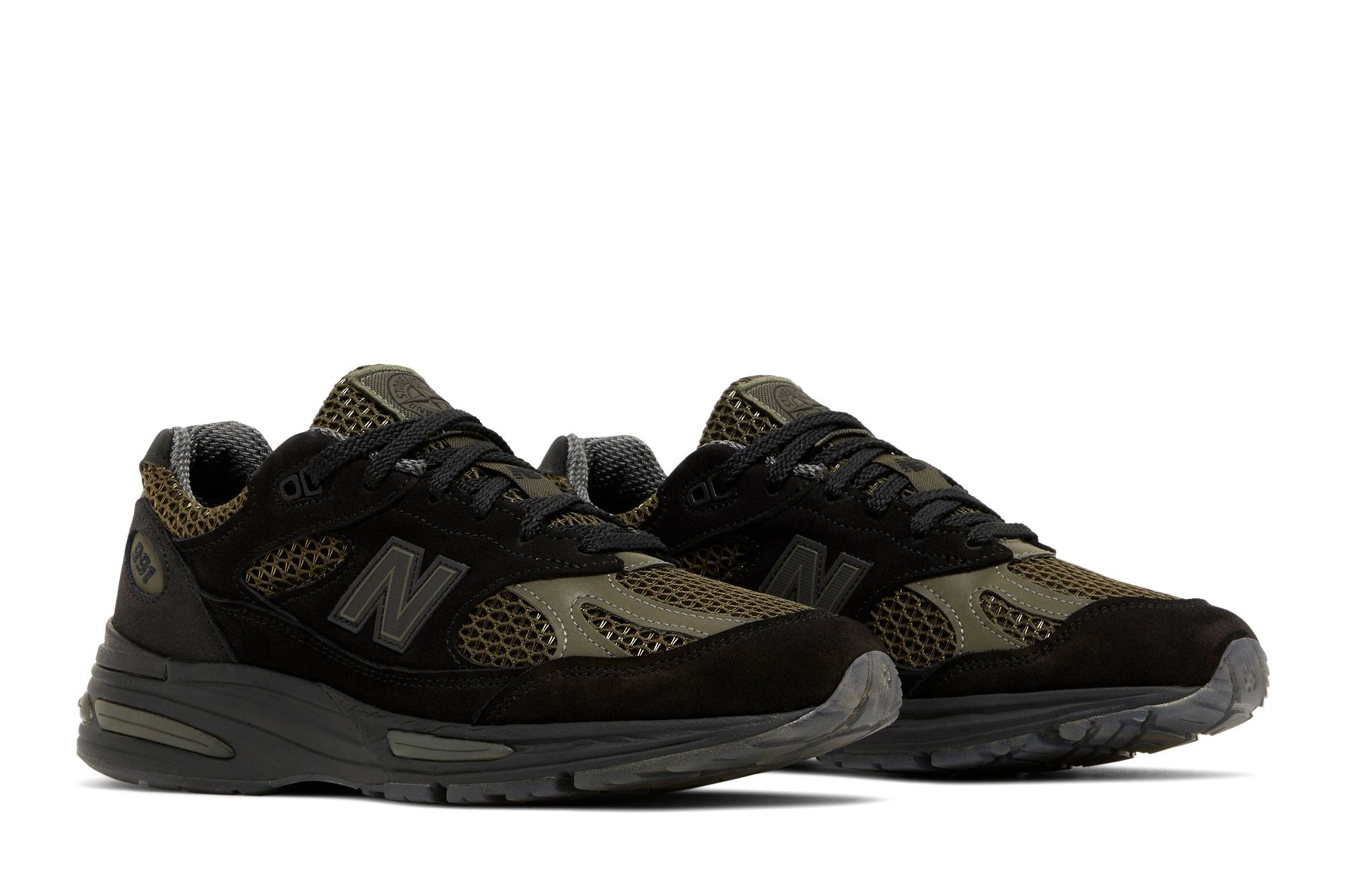 Stone Island x New Balance 991v2 Made in England Black U991SD2 Nicesnk