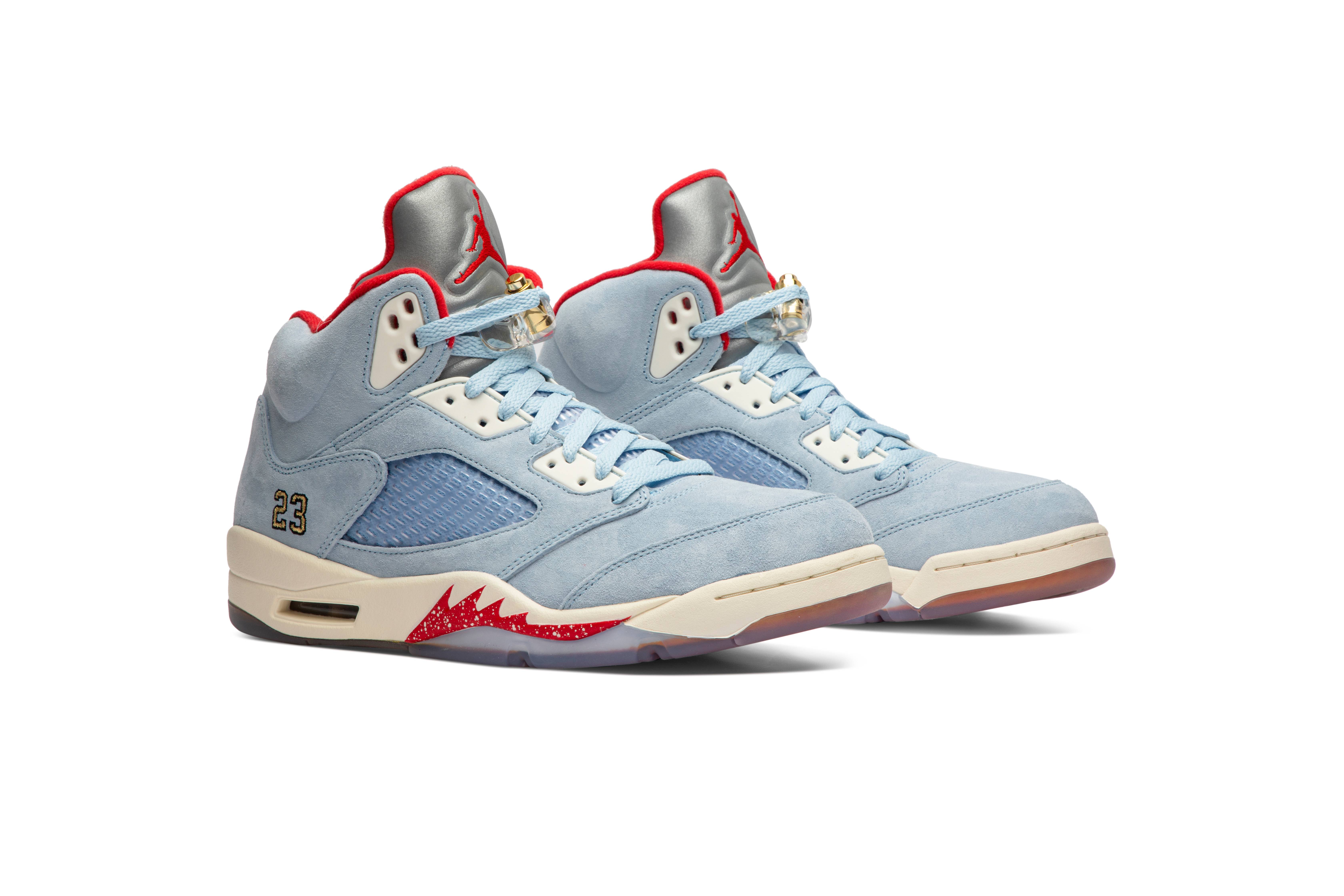 Trophy Room x Air Jordan 5 Retro Ice Blue CI1899-400 Nicesnk